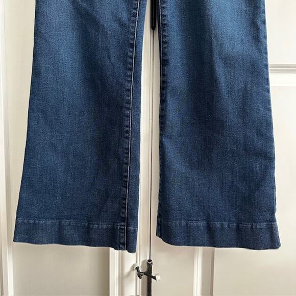 Everlane The High Rise Flare Wide Leg Jean Size: 32 Dark Rinse - Picture 5 of 12